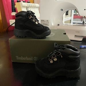 Black timberlands toddler size 4